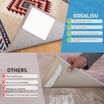 Non-Slip Rug Pad Grippers - 8 Pack