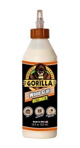 Gorilla Waterproof Wood Glue, 18 Ounce, Natural