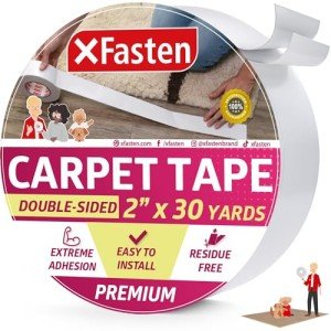 XFasten 2" Double Sided Carpet Tape, 30 Yards