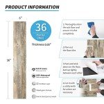 36 Pack of Waterproof Vinyl Floor Tiles - Wood Effect