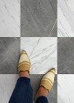 Chris Loves Julia FloorPops Bonneville Marble Effect Tiles