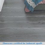Vinyl Peel and Stick Floor Tiles, Natural Grey