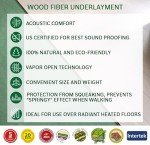 Wood Fiber Floor Underlayment, 3mm, 270sqm