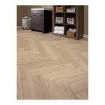 Boho Beige Oak Vinyl Flooring Roll - 8'6" x 14