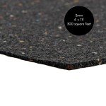 Reclaimed Rubber Underlayment Roll for Sound Control