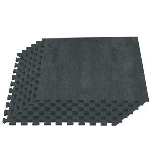 Farmhouse Style Wood Grain Foam Floor Tiles