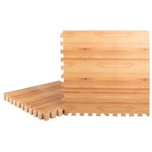 Natural Woodgrain EVA Foam Floor Tiles - 6-Pack