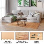 Natural Woodgrain EVA Foam Floor Tiles - 6-Pack