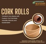 Premium Natural Cork Roll - 4' x 8' x 1/4