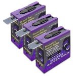 Blue Steel Rounded Carpet Cutting Blades, 100 Pack