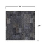 Dark Ocean 61x61 cm PET Fiber Tiles, 24 Pack