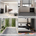 Peel and Stick Non-Slip Carpet Tiles 40x40 cm