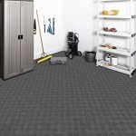 Mohawk Home 24" Grey Peel and Stick Carpet Tiles