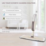 HOMTOYOU Spray Mop with Refillable Bottle & Pads