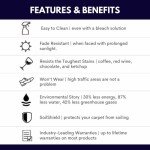 Premium 18x18 Inch Peel and Stick Carpet Tiles