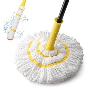 57-Inch Microfiber Self-Wringing Twist Mop