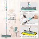 Rubber Broom and Carpet Rake for Pet Hair