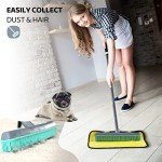 Rubber Broom and Carpet Rake for Pet Hair