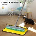 Rubber Broom and Carpet Rake for Pet Hair