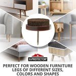 40 Pack Nail-On Felt Pads for Furniture Legs