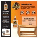 Gorilla Wood Glue, 4oz Bottle - Pack of 2