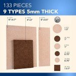 Serenelife 133-Piece Felt Pads for Floor Protection