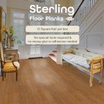 Medium Oak Vinyl Plank Flooring - 10 Planks