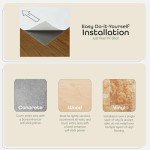 Medium Oak Vinyl Plank Flooring - 10 Planks