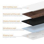 Biyoee Peel and Stick Vinyl Floor Tiles 12-Pack