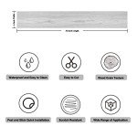 16-Pack Waterproof Peel and Stick Vinyl Planks