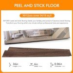Biyoee Peel and Stick Vinyl Floor Tiles 12-Pack