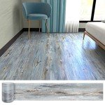 Peel and Stick Waterproof Wood Look Floor Tiles