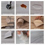 Peel and Stick Waterproof Wood Look Floor Tiles