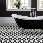 Biscotto Peel & Stick Floor Tiles in Black