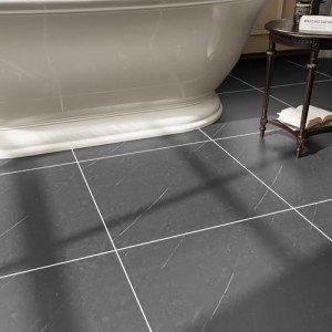 20 Peel and Stick Vinyl Floor Tiles - Dark Grey