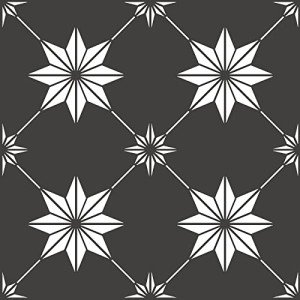 Black Peel & Stick FloorPops Rigel Tiles