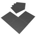 20 Peel and Stick Vinyl Floor Tiles - Dark Grey