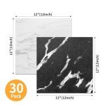 30-Pack Peel and Stick Vinyl Floor Tiles
