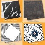 30-Pack Peel and Stick Vinyl Floor Tiles