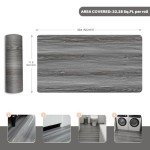 Grey Wood Grain Peel and Stick Floor Tiles