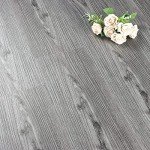 Peel and Stick Waterproof Grey Wood Vinyl Tiles