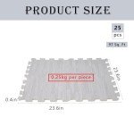 Nisorpa 97 Sq. Ft. Interlocking Foam Floor Tiles