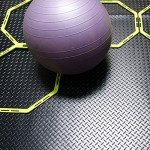 Diamond-Plate Rubber Flooring Roll - Black 3mm x 4ft x 7ft