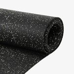 1/4" Tough Rubber Flooring Roll - 4'x10' Tan