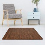 Brown Craftsman Interlocking Floor Tiles - FloorPops