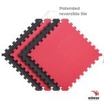 Norsk Reversible Gym Mats with Interlocking Foam Tiles