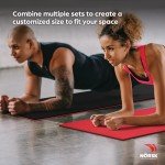 Norsk Reversible Gym Mats with Interlocking Foam Tiles
