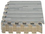 Interlocking Foam Wood Floor Mats - 16 Tiles