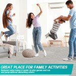 Gray Wood Grain Interlocking Foam Floor Tiles - 48 Pcs