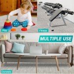 Gray Wood Grain Interlocking Foam Floor Tiles - 48 Pcs